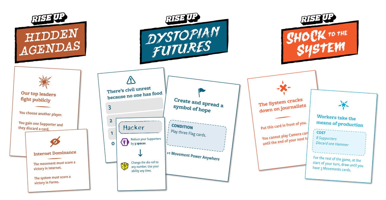 Rise Up Extras: Print-n-Play Expansion Packs & Education Kit