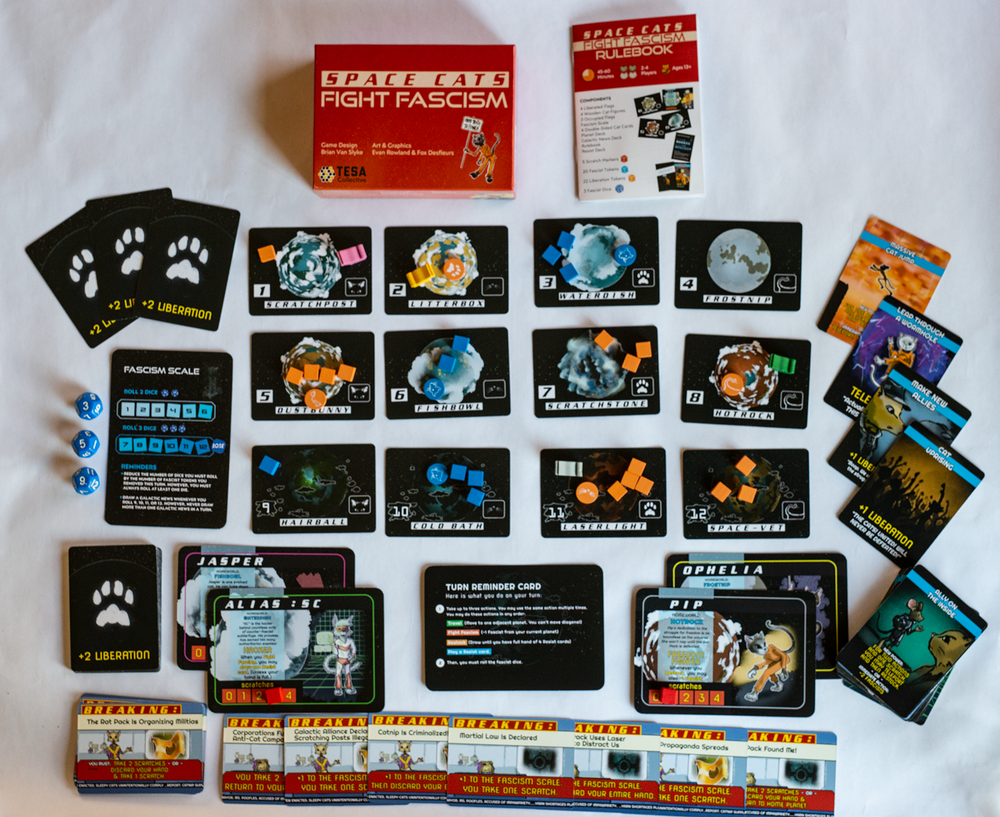 Space Cats Fight Fascism The Board Game